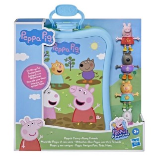 PEPPA PIG - Peppa's Adventures - Mallette Peppa et ses amis avec 4 fig