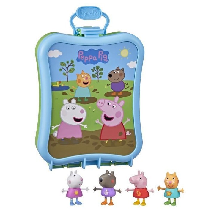 PEPPA PIG - Peppa's Adventures - Mallette Peppa et ses amis avec 4 fig