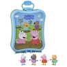 PEPPA PIG - Peppa's Adventures - Mallette Peppa et ses amis avec 4 figurines et mallette de transport - des 3 ans