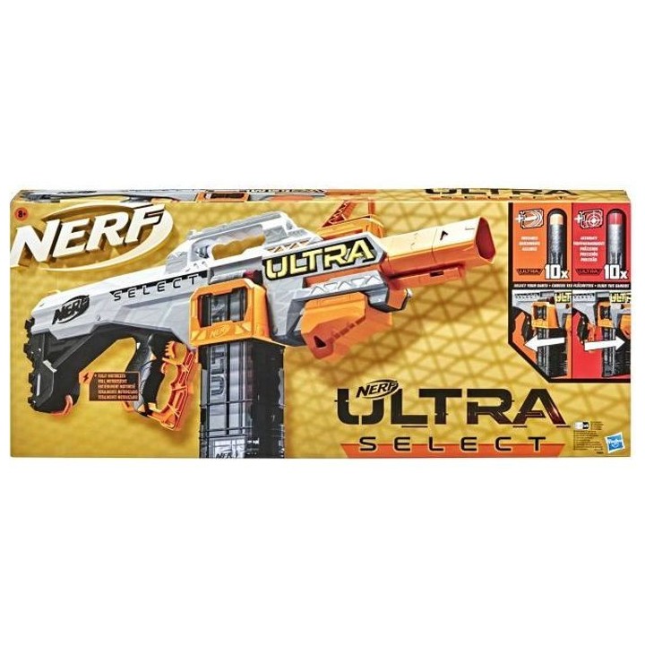 NERF - Ultra - Select - tire de 2 façons - inclut chargeurs et fléch