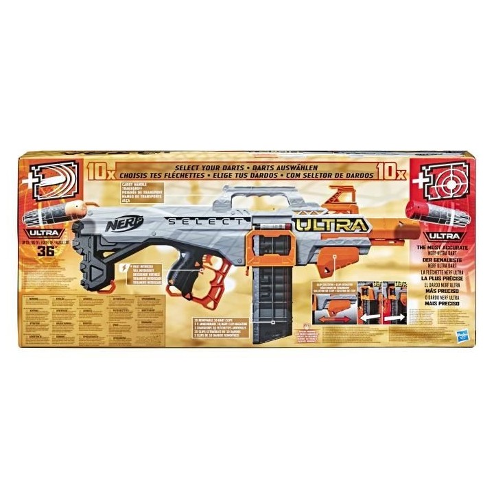 NERF - Ultra - Select - tire de 2 façons - inclut chargeurs et fléch