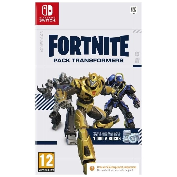 Fortnite Pack Transformers - Jeu Nintendo Switch