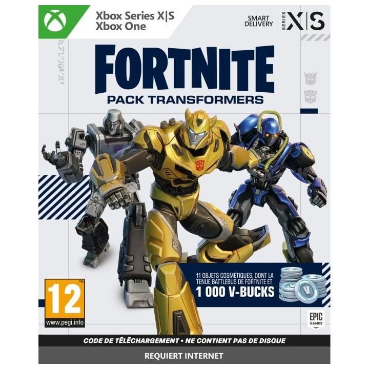 Fortnite Pack Transformers - Jeu Xbox One et Xbox Series X