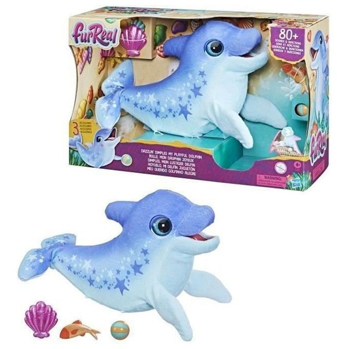 FURREAL FRIENDS - Mon dauphin joyeux - peluche interactive - animal é