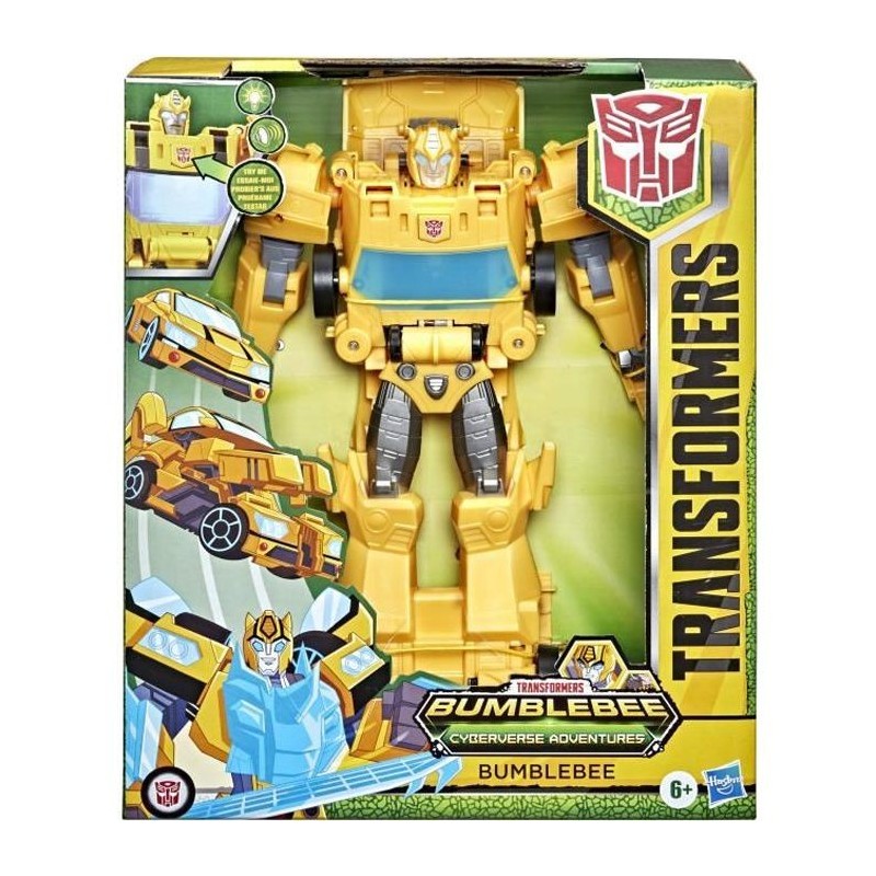 TRANSFORMERS - Bumblebee Cyberverse Adventures Dinobots Unite Roll N' Change - Figurine Bumblebee de 25 cm - des 6 ans