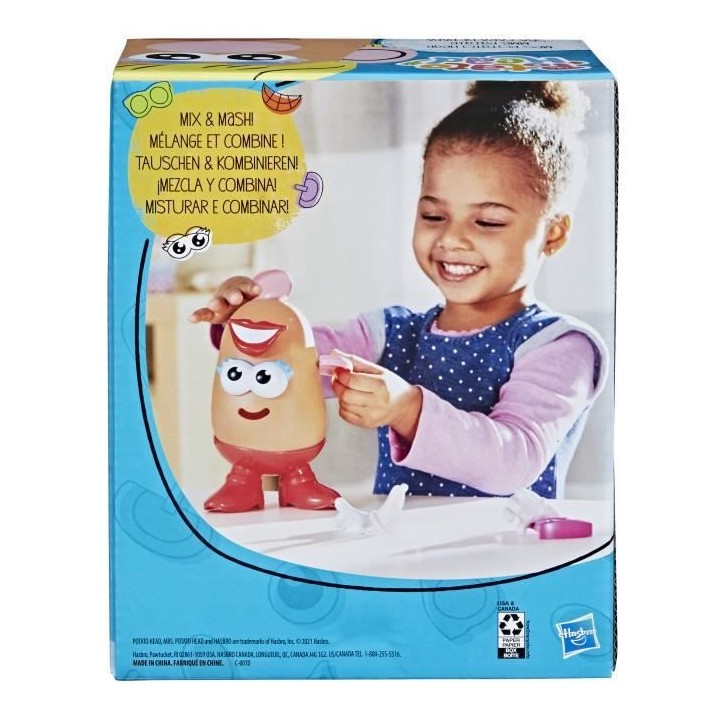 MONSIEUR PATATE - Jouet Mme Patate classique pour enfants avec 12 piec