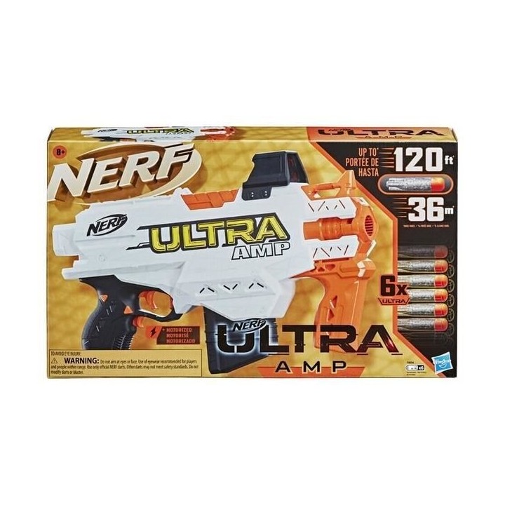 NERF - Ultra - Amp - Blaster motorisé - chargeur 6 fléchettes - 6 fl