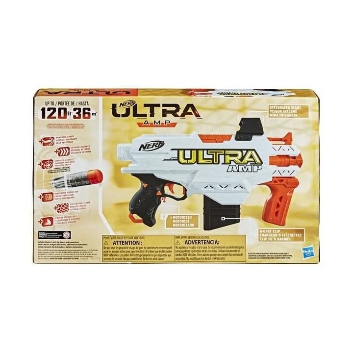 NERF - Ultra - Amp - Blaster motorisé - chargeur 6 fléchettes - 6 fl
