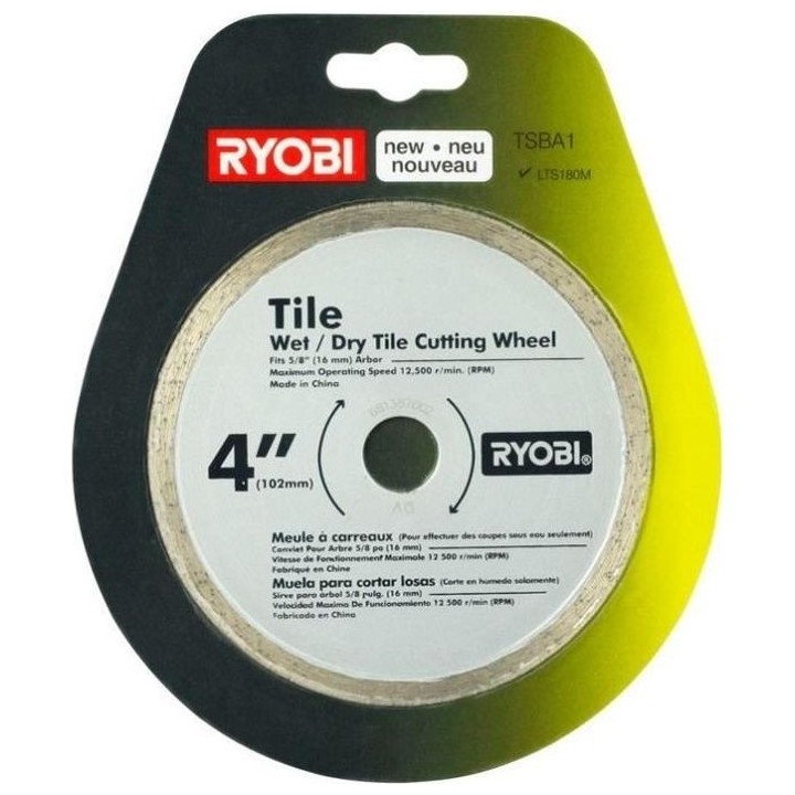 Disque de coupe pour carrelette RYOBI LTS180M - Diametre 102 mm - Gris