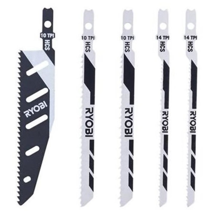 Lames spéciales pour scie sauteuse FLUSHCUT RYOBI - Bois 10 TPI, Chan