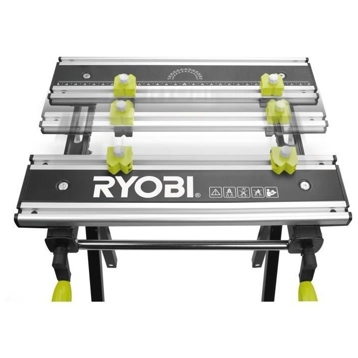 Etabli pliable - RYOBI - Aluminium - Réglage en hauteur - 600 x 570 x