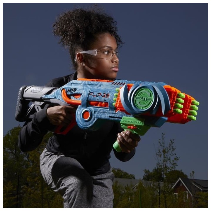 NERF - Elite 2.0 - Blaster Flipshots Flip -32 2 fois 16 canons pivotan