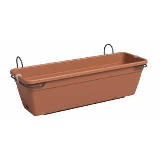 Kit Balcon Jardiniere - Plastique - Terre cuite - Rectangulaire - L60