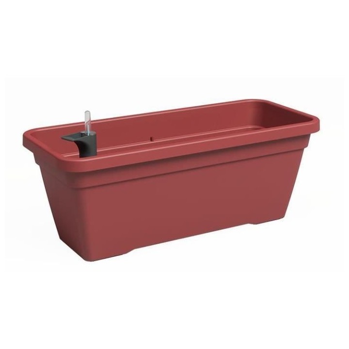 Jardiniere - Plastique - Rouge Foncé� - Rectangulaire - L57,9 x P24
