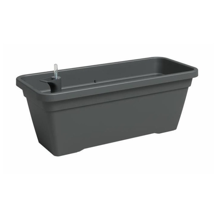Jardiniere - Plastique - Anthracite - Rectangulaire - L77,9 x P24 x H2