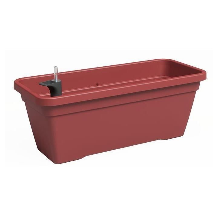Jardiniere - Plastique - Rouge Foncé� - Rectangulaire - L77,9 x P24