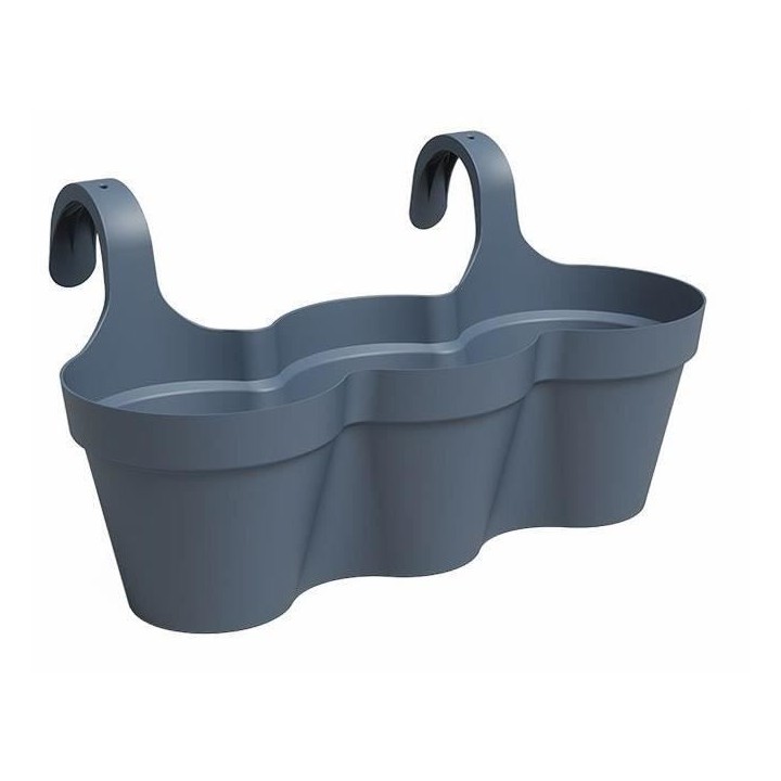 Pot ARTEVASI - CAPRI TRIPLE - Balcon - Bleu Ardoise - L54 x P30,5 x H2