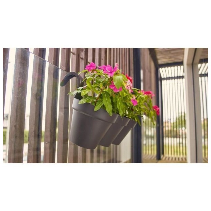 ARTEVASI Jardiniere Pot de fleurs pour balcon Capri Individ - 30,5 x 5