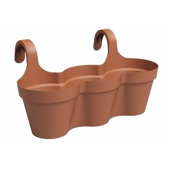 Pot ARTEVASI - CAPRI TRIPLE - Balcon - Terre cuite - L54 x P30,5 x H28