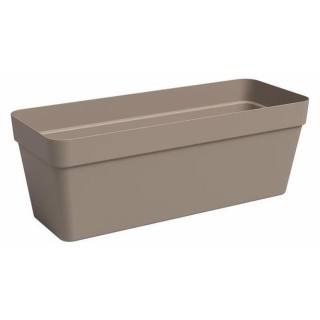 Jardiniere - Plastique - Taupe - Rectangulaire - L49,9 x P20 x H18,1cm