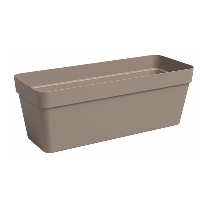 Jardiniere - Plastique - Taupe - Rectangulaire - L49,9 x P20 x H18,1cm