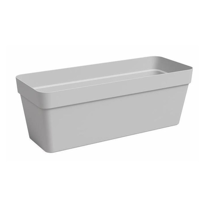 Jardiniere - Plastique - Gris clair - Rectangulaire - L49,9 x P20 x H1