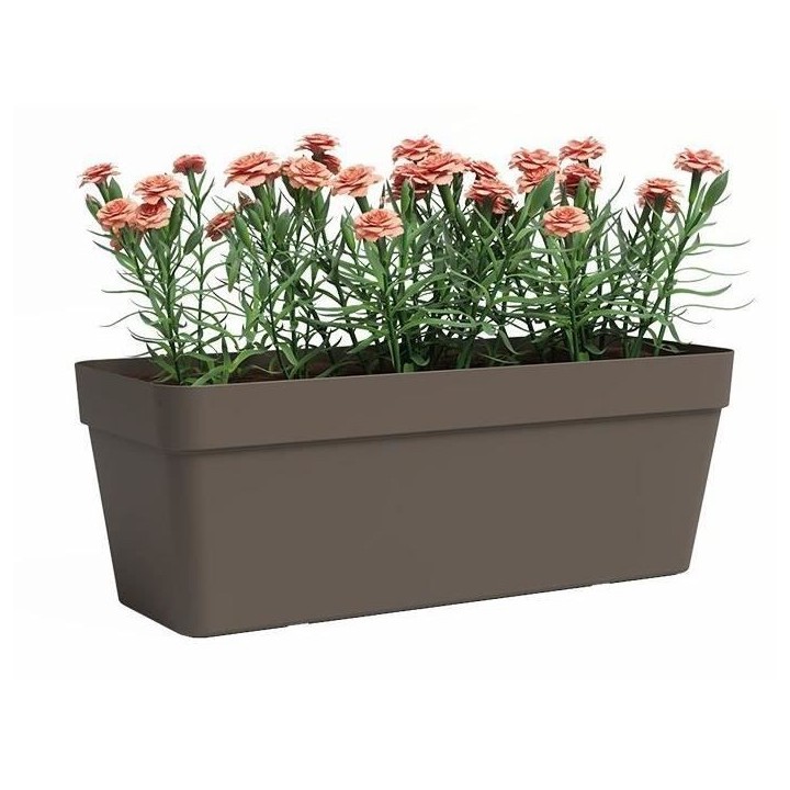Jardiniere - Plastique - Bronze - Rectangulaire - L49,9 x P20 x H18,1c