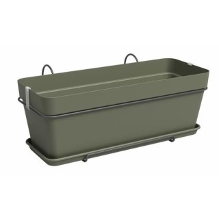 Kit Jardiniere - Plastique - Vert sec - Rectangulaire - L50,2 x P28,5