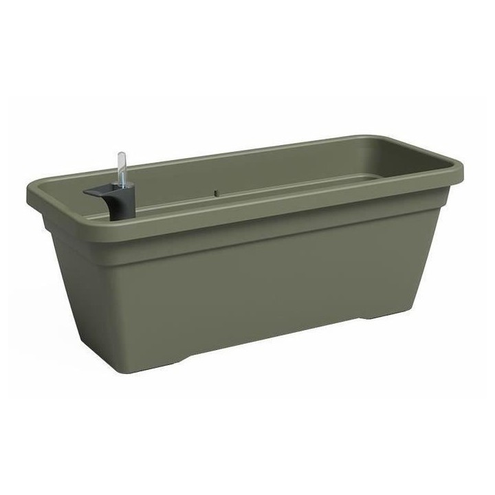 Jardiniere - Plastique - Vert sec - Rectangulaire - L57,9 x P24,3 x H2