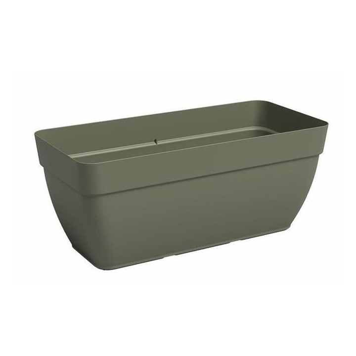 Jardiniere - Plastique - Vert sec - Rectangulaire - L57,9 x P37 x H33,