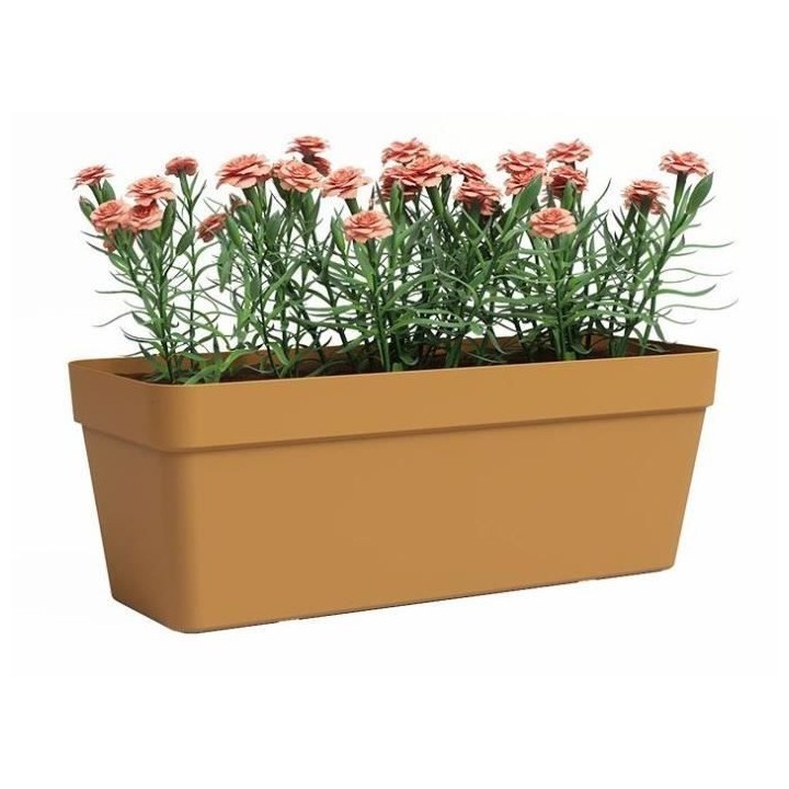 Jardiniere - Plastique - Jaune miel - Rectangulaire - L49,9 x P20 x H1