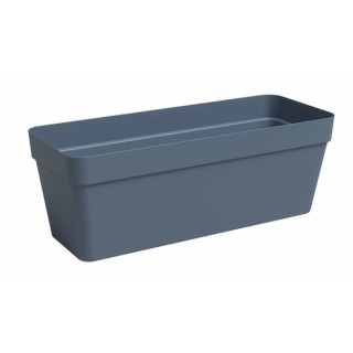 Jardiniere - Plastique - Bleu Ardoise - Rectangulaire - L49,9 x P20 x