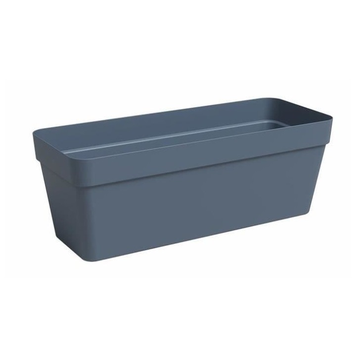 Jardiniere - Plastique - Bleu Ardoise - Rectangulaire - L49,9 x P20 x