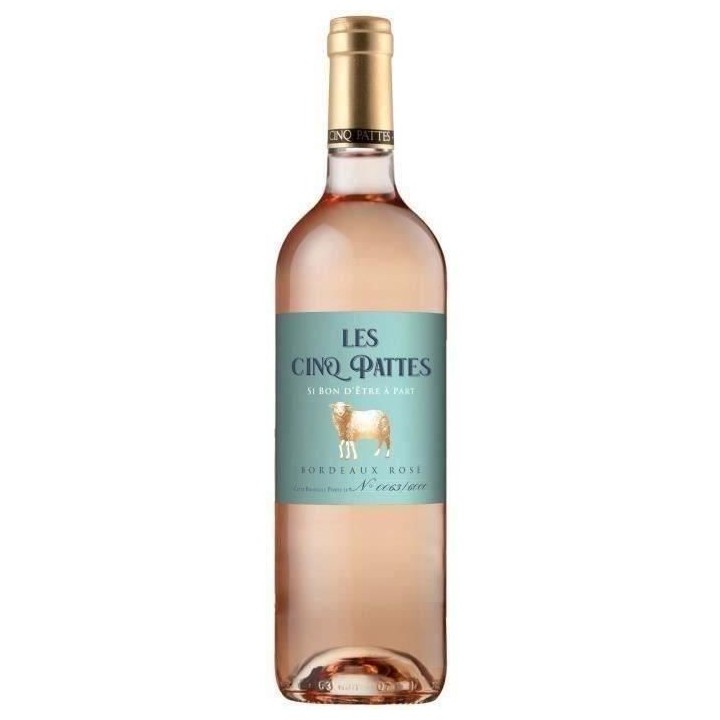 Les Cinq Pattes 2022 Bordeaux - Vin rosé de Bordeaux