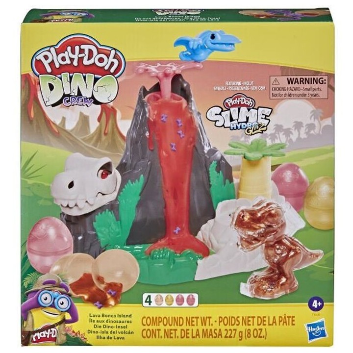 PLAY-DOH - Slime - Dino Crew - Jouet Île aux Dinosaures - avec pâte