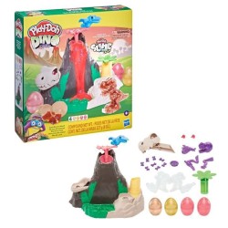 PLAY-DOH - Slime - Dino Crew - Jouet Île aux Dinosaures - avec pâte HydroGlitz atoxique - pour enfants des 4 ans