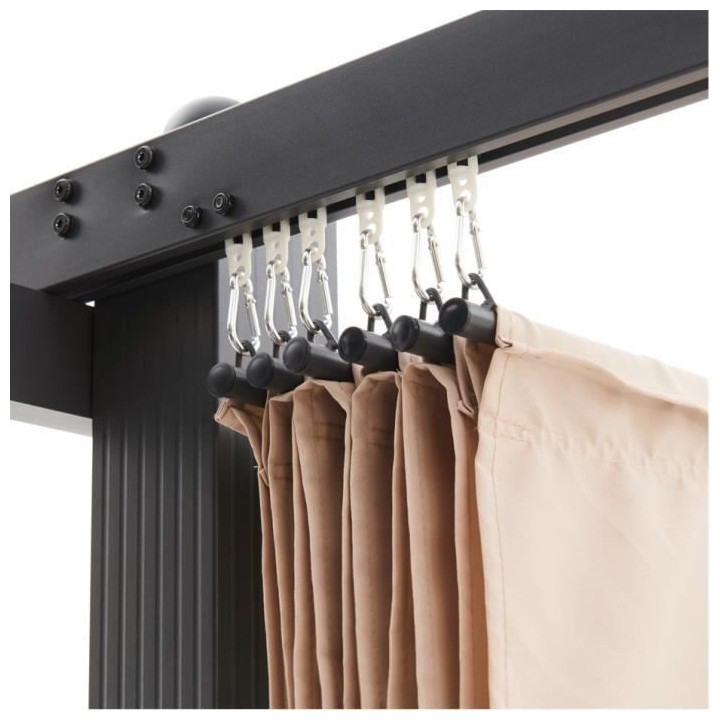 Pergola en aluminium CORDOBA - Beige - 3 x 3 m