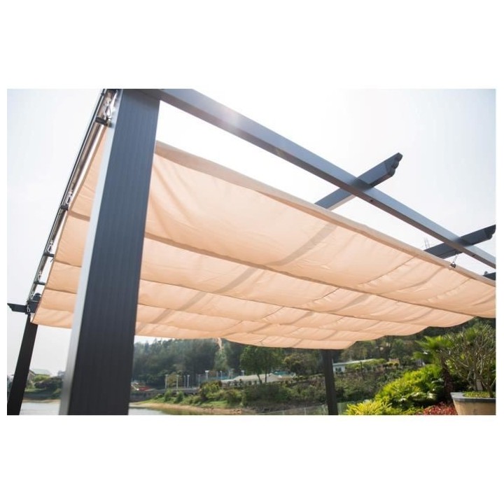 Pergola en aluminium CORDOBA - Ecru - 4 x 3 m