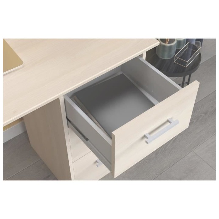 Bureau Essentielle - Panneaux de particules - Beige clair - L 121 x P