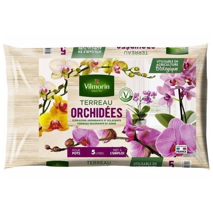 VILMORIN Terreau orchidées 5 L