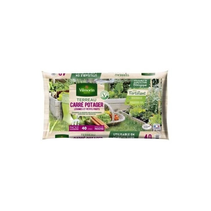 VILMORIN Terreau carré potager 40 L