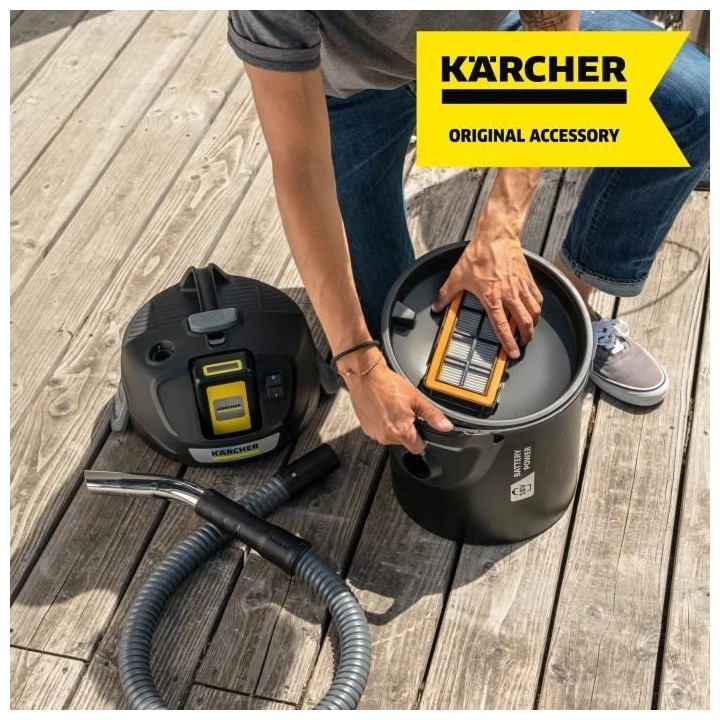 Filtre plissé plat spécial AD KARCHER AD2 / AD4 - Résistant pour as