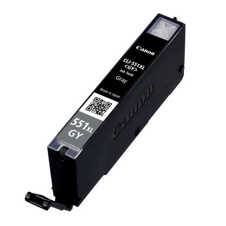 CANON Cartouche d'encre CLI-551GY XL grande capacité Gris (CLI551XL)