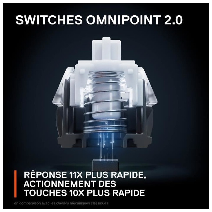 Clavier Gaming - AZERTY - STEELSERIES - Apex Pro Mini Wireless FR - Sa