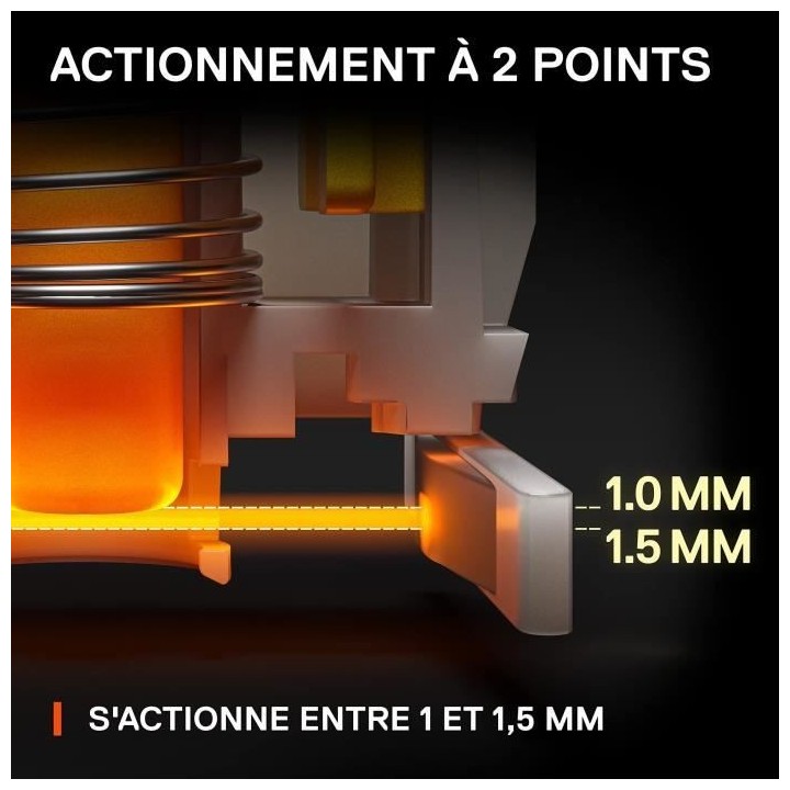 Clavier Gaming - AZERTY - STEELSERIES - Apex 9 TKL FR - Sans Pavé Num