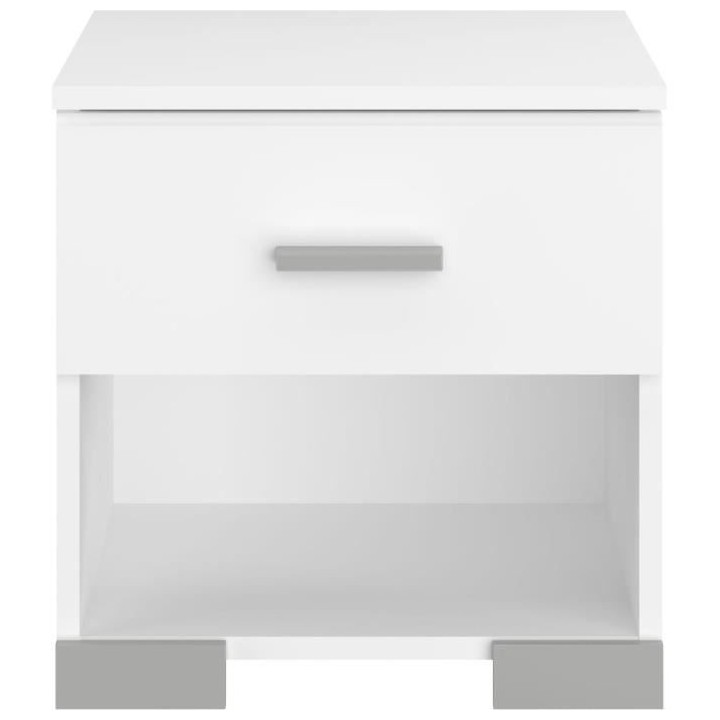 Chambre complete ZODIAC : Lit 140x190 avec tiroir + Armoire 3 portes e