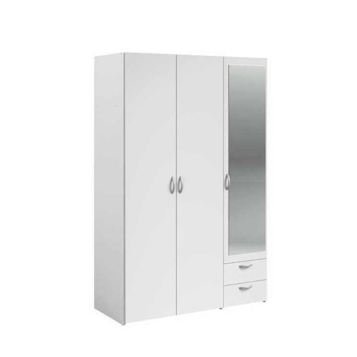 Chambre complete ZODIAC : Lit 140x190 avec tiroir + Armoire 3 portes e