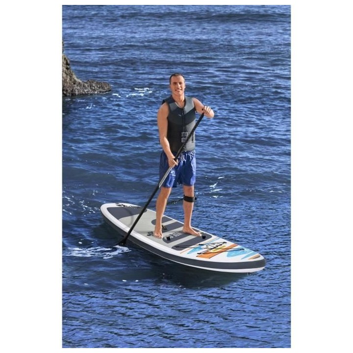 BESTWAY Paddle Kayak gonflable et transformable, Hydro-Force White Cap
