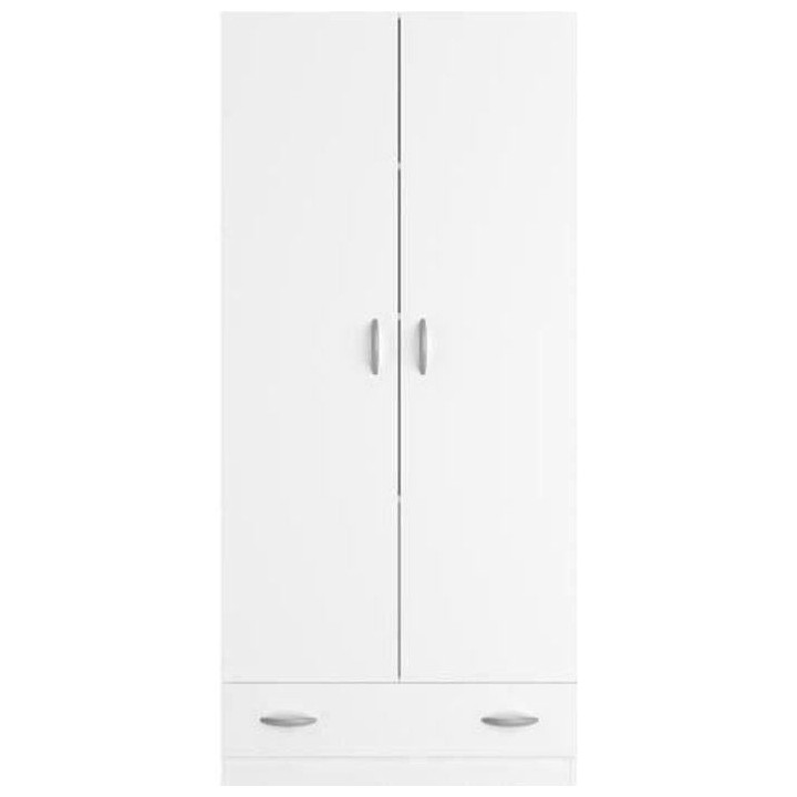 PARISOT Armoire 2 portes battantes + 1 tiroir - Panneaux de particules