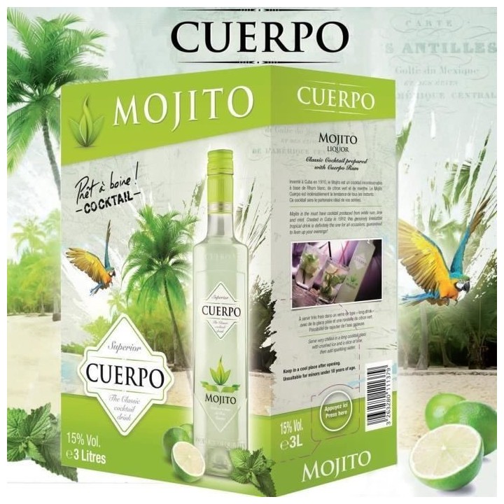 Mojito Cuerpo 3L Bib 15°